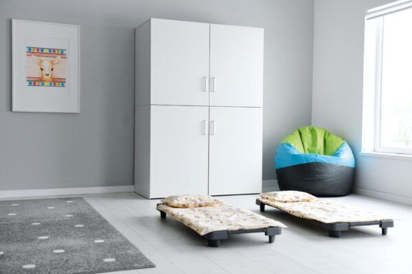 Opbergkast voor rustbedden en beddengoed Wit