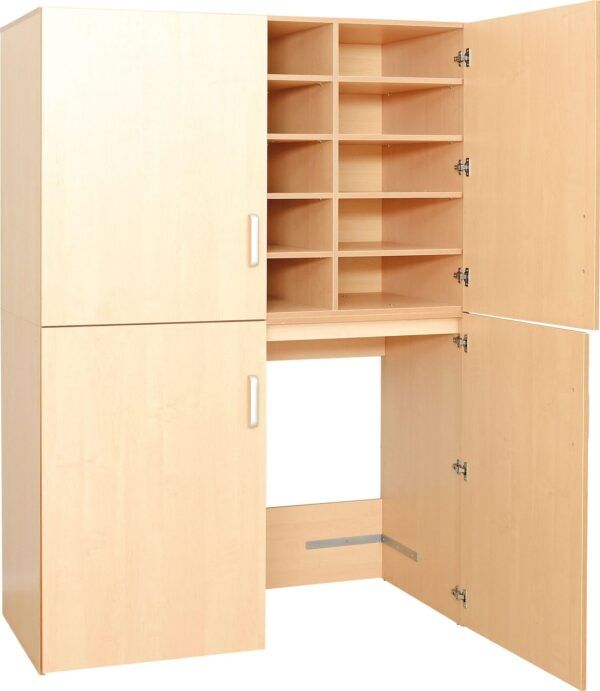 Opbergkast voor rustbedden en beddengoed Berken