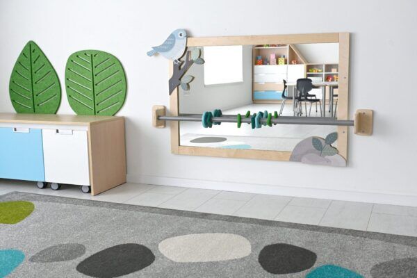 Leer lopen spiegel met beugel