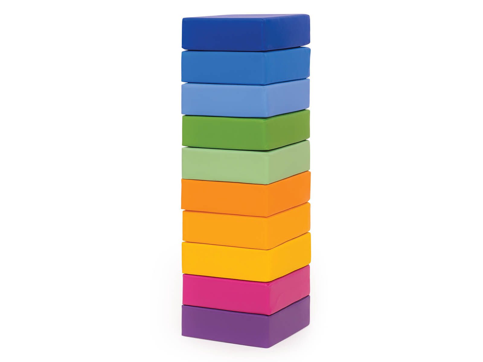 Set regenboog poefjes - 10 stuks