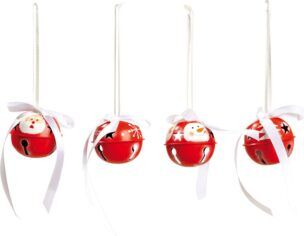 Set van 8 kleine kerstballen