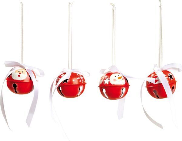 Set van 8 kleine kerstballen