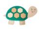 Wandelement Schildpad met 10 poefjes