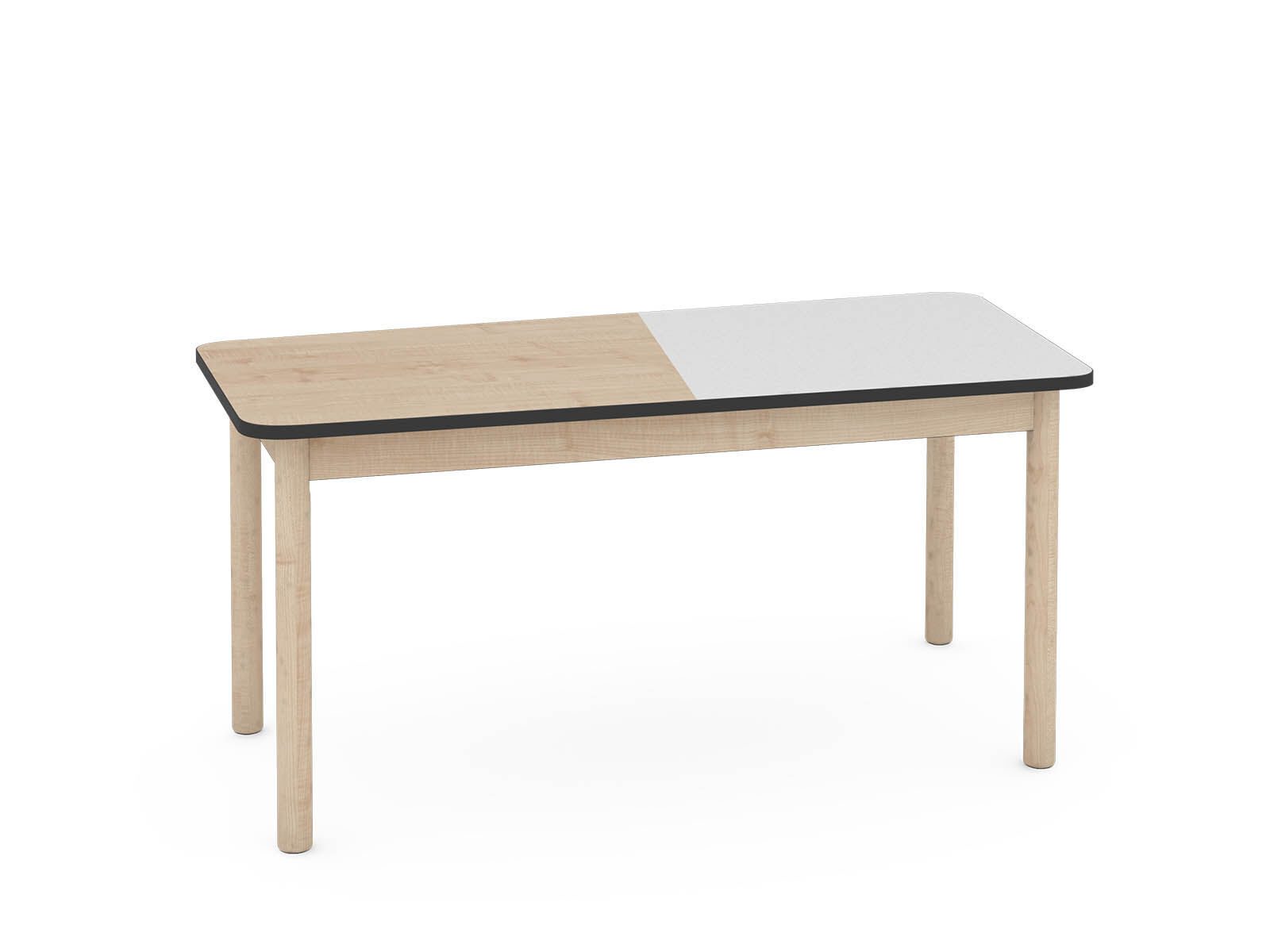 Davi kindertafel Wit - Berken Hoogte: 58 cm