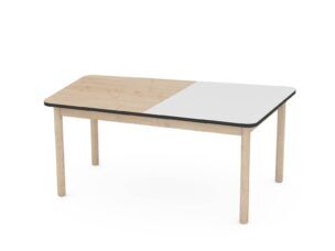 Davi kindertafel Wit – Berken Hoogte: 58 cm foto 2