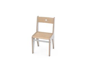 Davi kinderstoel Wit Berken 31 cm hoog foto 2