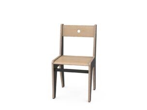 Davi kinderstoel Antraciet – Berken 31 cm Hoog foto 2