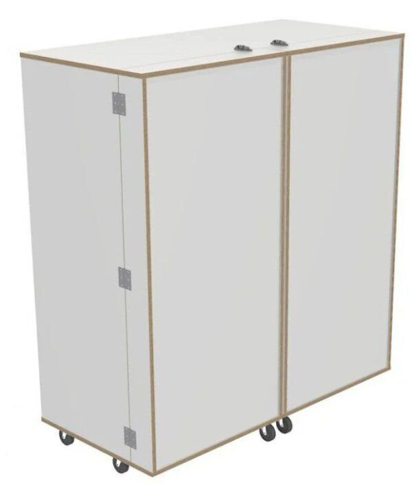 Knutselkast/vouwkast verrijdbaar Groot – Wit