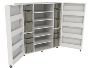 Knutselkast/vouwkast verrijdbaar Groot – Wit