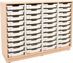 Vakkenkast met 40 bakken – Berken