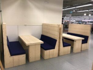 Steigerhouten Treinbankset – 170 cm