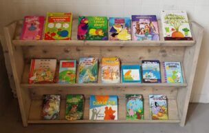 Steigerhouten Boekenkast 120 x 20 x 90 cm