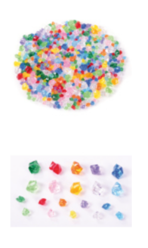 Acrylstenen diamanten mix 500 gram