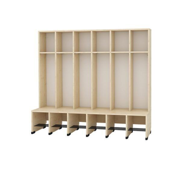 Garderobe met opbergvakken Berken, 6 Kinderen
