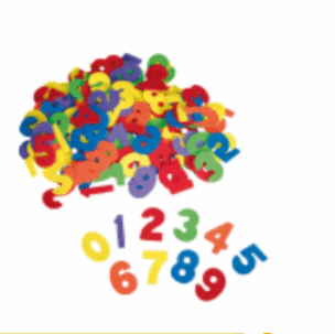 Foam plakfiguren Cijfers – 150 stuks