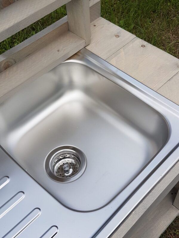 Steigerhouten modderkeuken / speelkeuken 130 x 55 x 100 cm