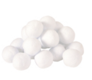 Set van 20 sneeuwballen – 7,5 cm