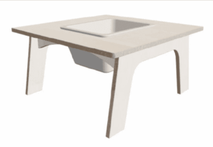 Kinderspeeltafel 1-2 jaar met Bak – Berken