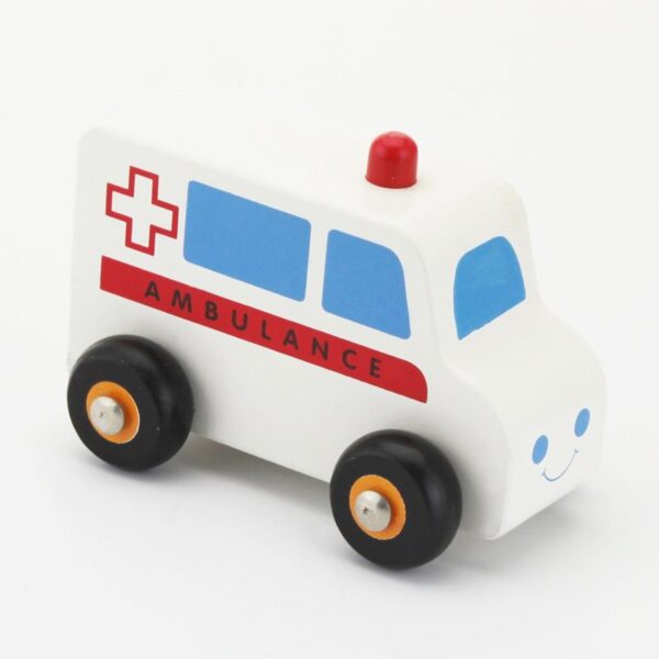 Houten Speelgoed Ambulance foto 1
