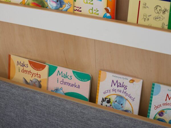 Daley Boekenkast met bankje en opbergbakken