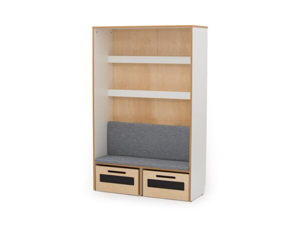 Daley Boekenkast met bankje en opbergbakken