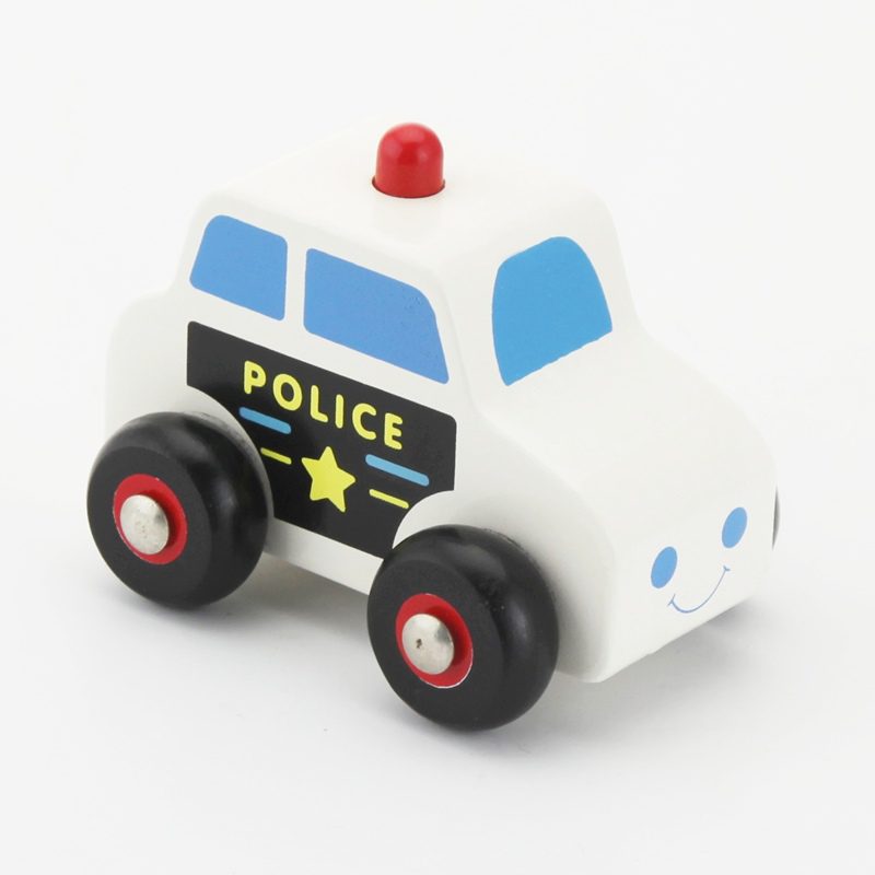 houten politieauto