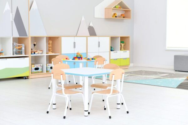 Adam stoel 2 – 3 jaar Grijs – 6 stuks