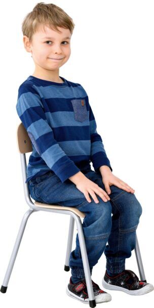 Adam stoel 3 – 4 jaar Grijs – 6 stuks foto 2