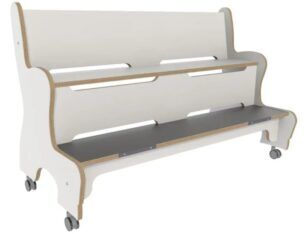 Hoogzit Ergobank 125 cm – Wit