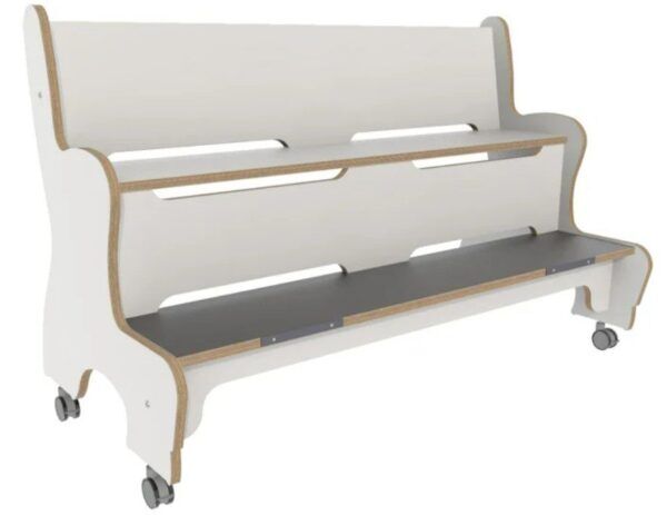 Hoogzit Ergobank 125 cm – Wit