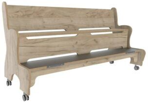 Hoogzit Ergobank 155 cm – Grey Craft Oak