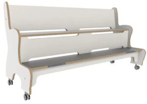 Hoogzit Ergobank 155 cm – Wit