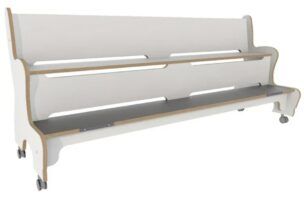 Hoogzit Ergobank 185 cm – Wit