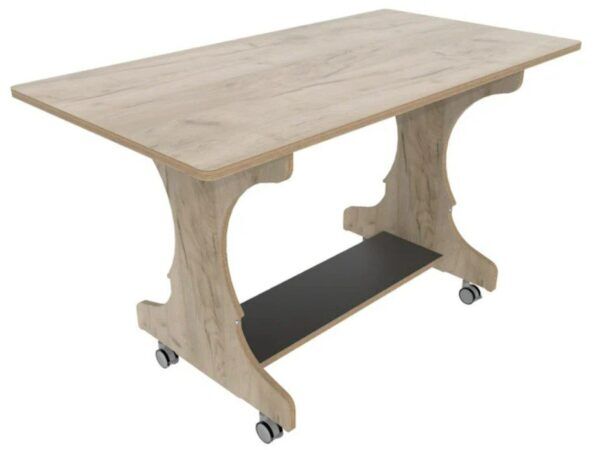 Hoogzit Ergotafel 120 x 64 cm – Grey Craft Oak