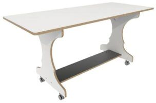 Hoogzit Ergotafel 150 x 64 cm – Wit