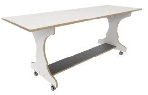 Hoogzit Ergotafel 180 x 64 cm – Wit
