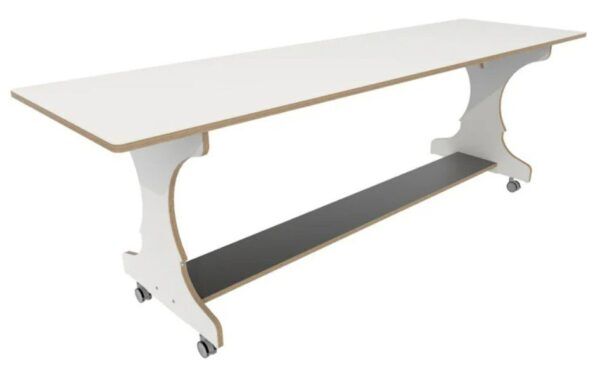 Hoogzit Ergotafel 220 x 64 cm -Wit