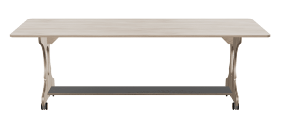 Hoogzit tafel breed 220 x 80 cm – Grey Craft Oak foto 2