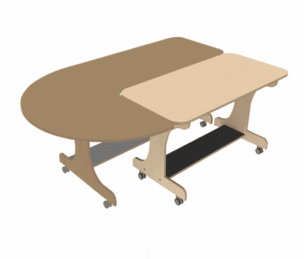 Inzettafel op maat (passend in J-tafel 180) – Berken