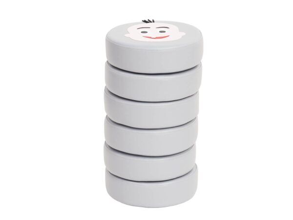 Set van 6 ronde zitkussens met Emoties