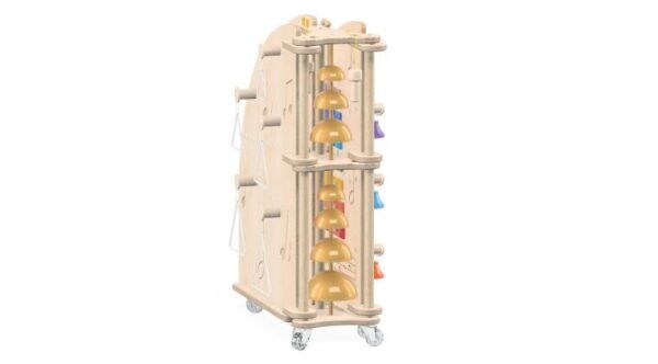 Houten Muziekeiland op wielen – 90,5 x 149 x 149 cm