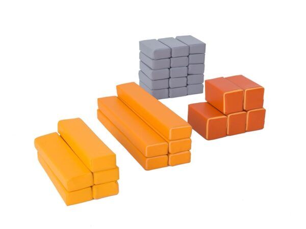 Set van 30 Foamblokken – Bouwstenen