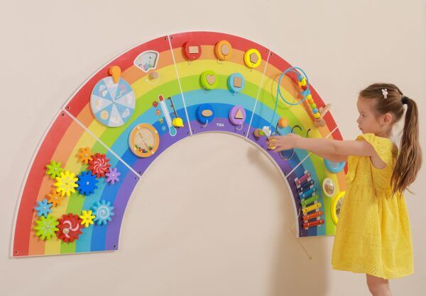 Wandspeelbord – Wandelement Regenboog