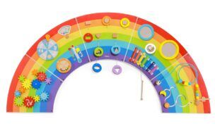 Wandspeelbord – Wandelement Regenboog