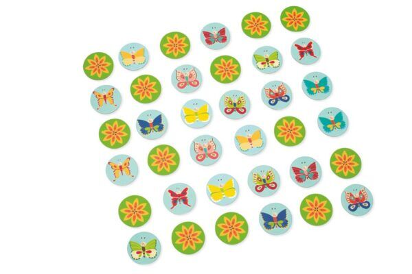 3 in 1 Vlinderspel – Vlinders vangen, domino en memory