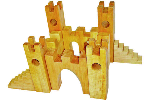 Bauspiel Houten Kasteel 10-delig