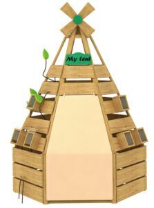 Buiten Houten Tipi
