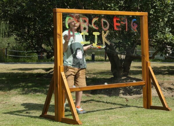Transparante Schildersezel 2-zijdig voor Buiten