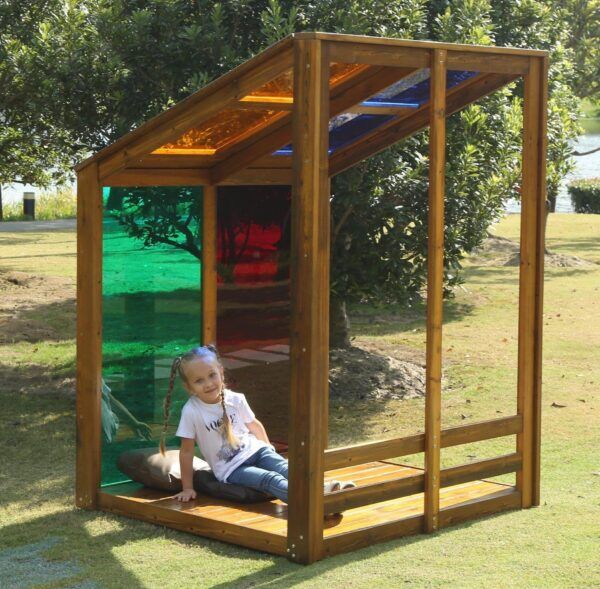 Acrylglas Regenbooghuis Buiten