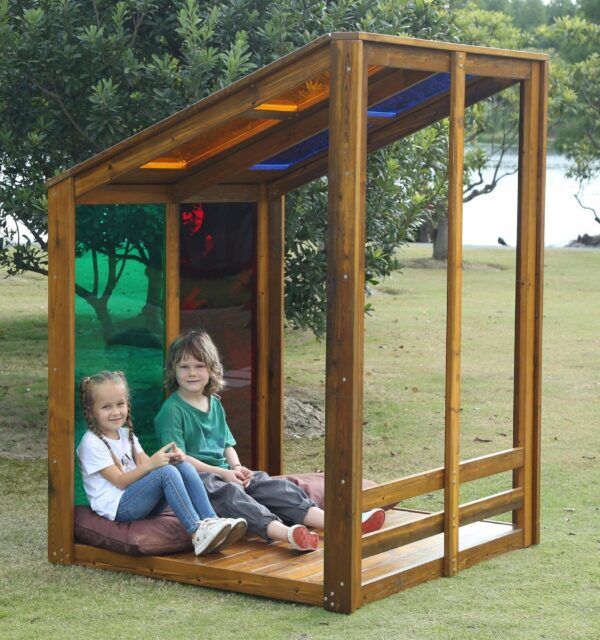 Acrylglas Regenbooghuis Buiten